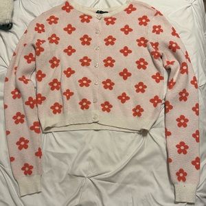 Target wild fable flower button down sweater